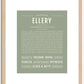 Ellery | Name Art Print