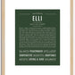 Elli | Name Art Print