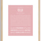 Elli | Name Art Print