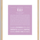 Elli | Name Art Print