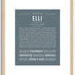 Elli | Name Art Print