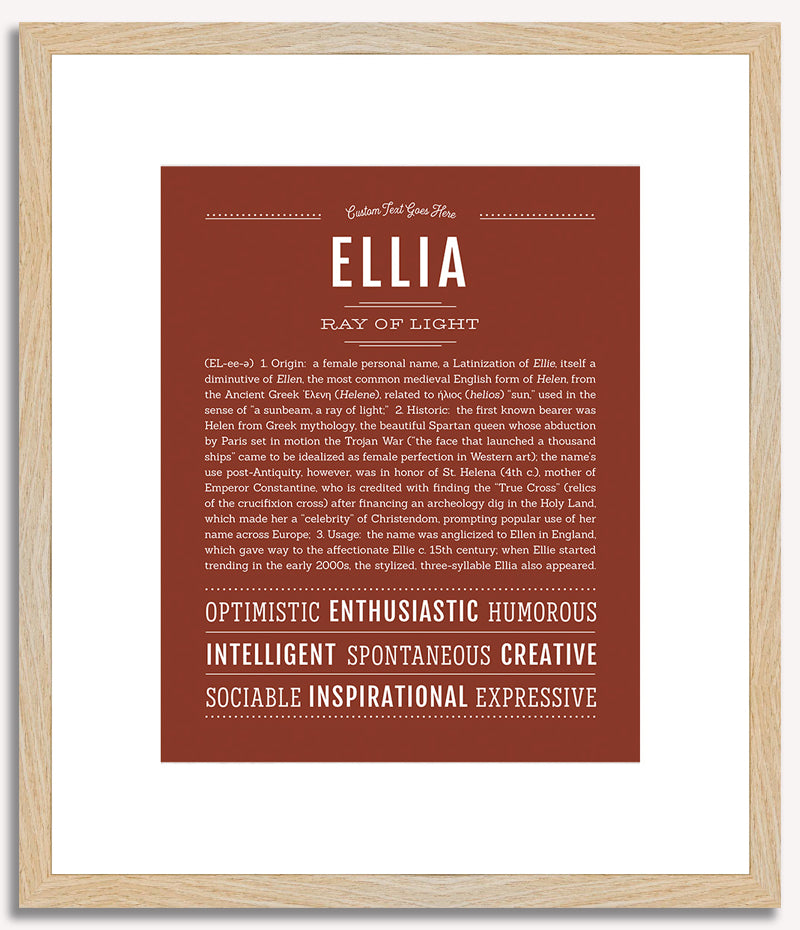 Ellia | Name Art Print