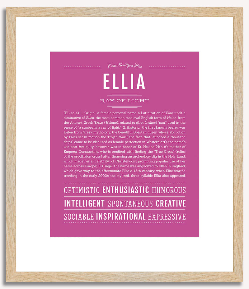 Ellia | Name Art Print