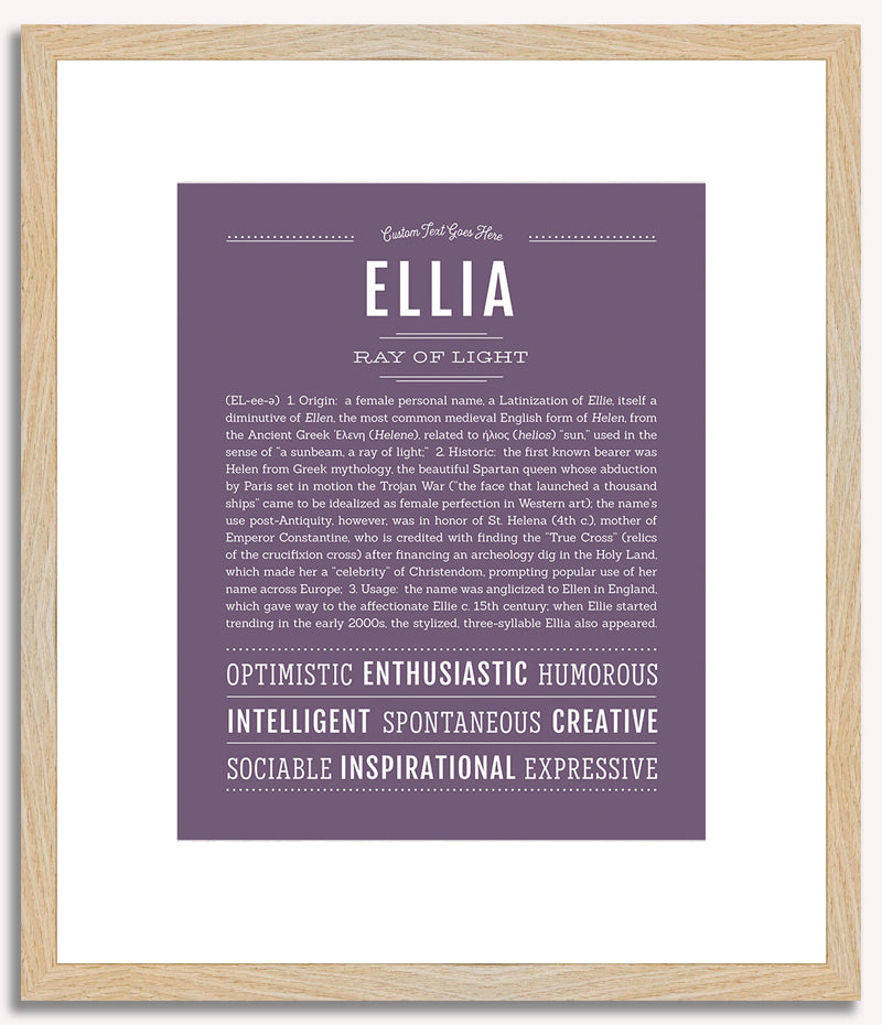 Ellia | Name Art Print