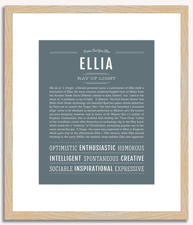 Ellia | Name Art Print