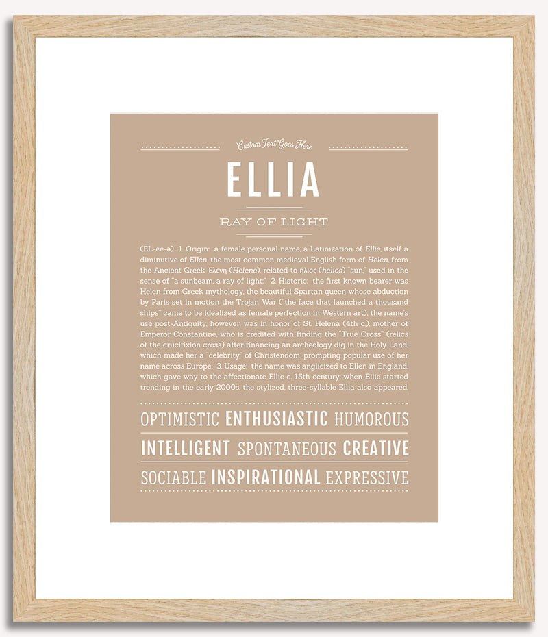 Ellia | Name Art Print