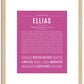 Ellias | Name Art Print