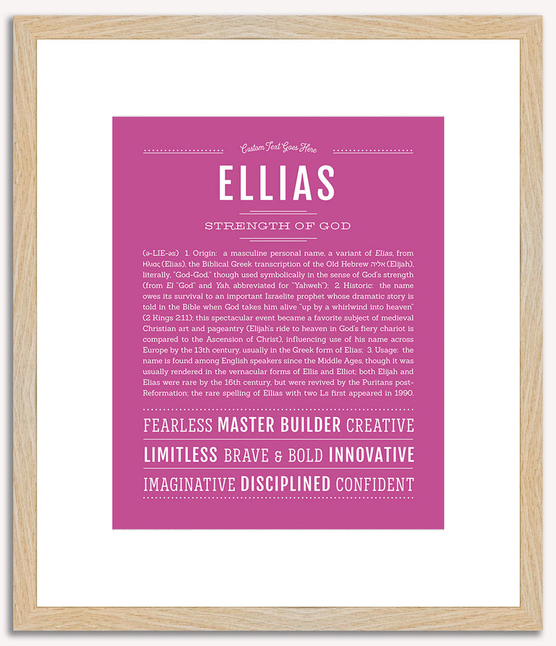 Ellias | Name Art Print