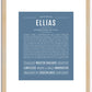 Ellias | Name Art Print