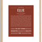 Ellie | Name Art Print