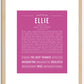 Ellie | Name Art Print