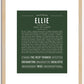 Ellie | Name Art Print