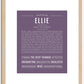 Ellie | Name Art Print