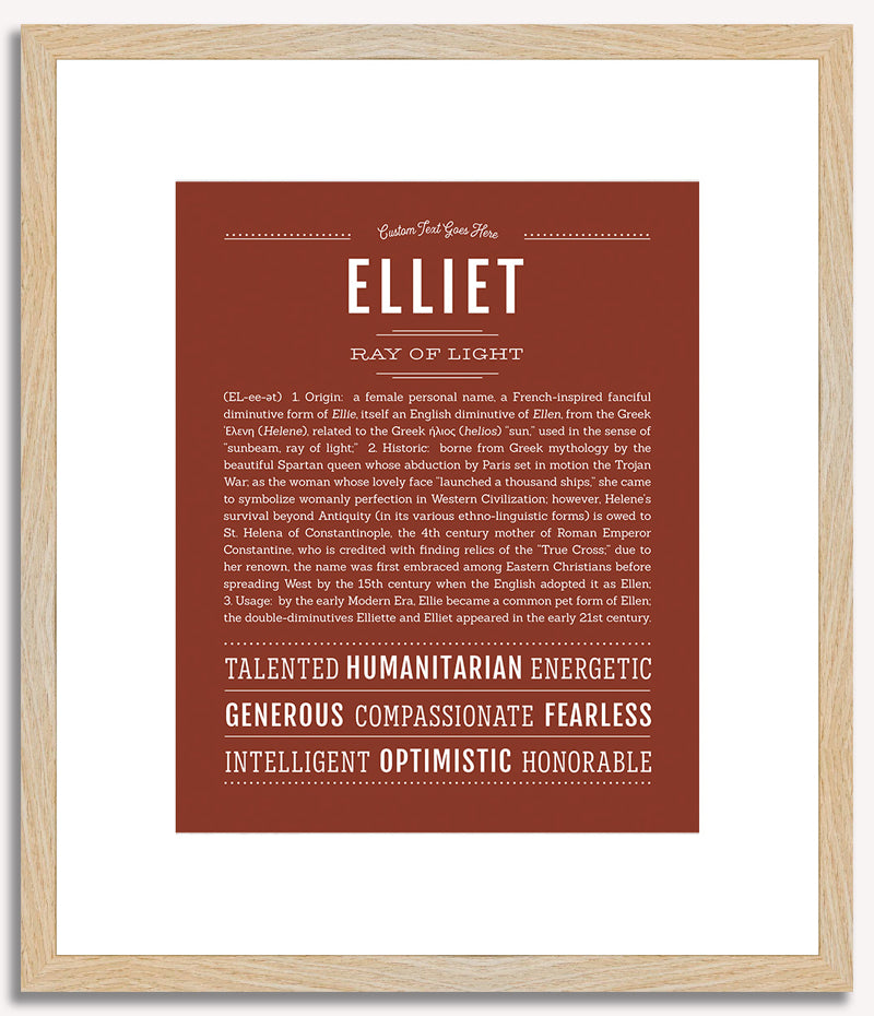 Elliet | Name Art Print