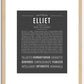 Elliet | Name Art Print