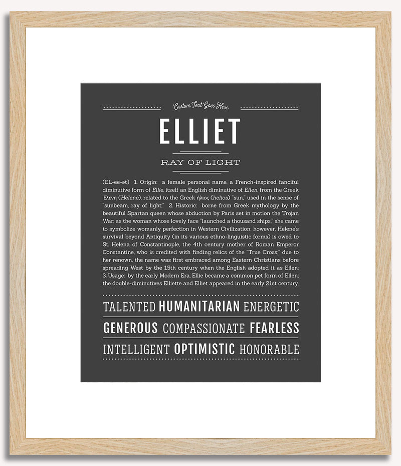 Elliet | Name Art Print