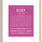 Elliet | Name Art Print