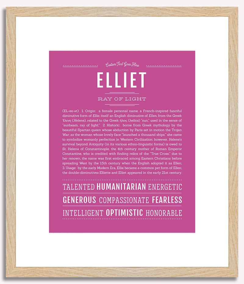 Elliet | Name Art Print