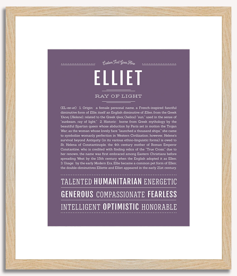 Elliet | Name Art Print