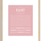 Elliet | Name Art Print