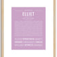 Elliet | Name Art Print