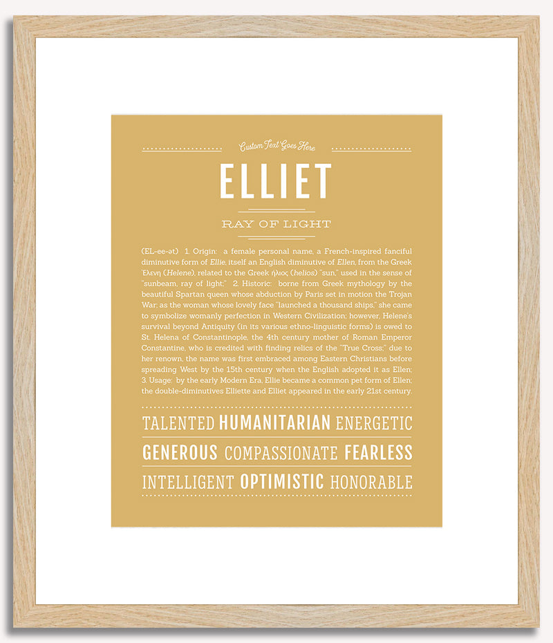 Elliet | Name Art Print