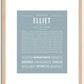 Elliet | Name Art Print