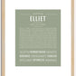 Elliet | Name Art Print