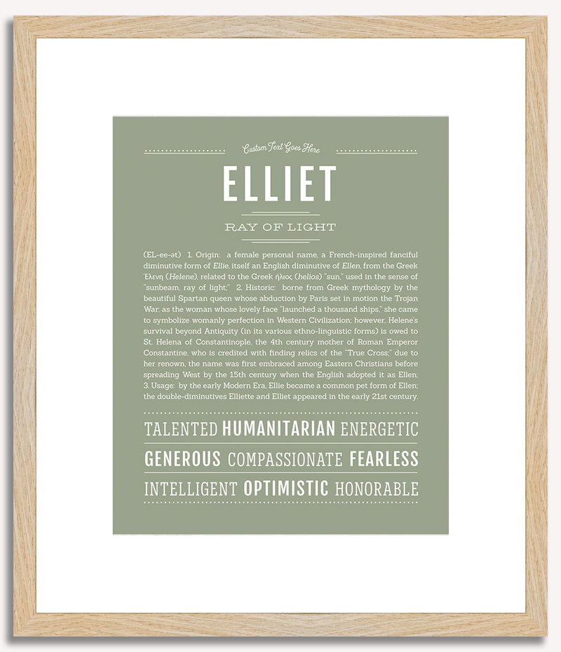 Elliet | Name Art Print