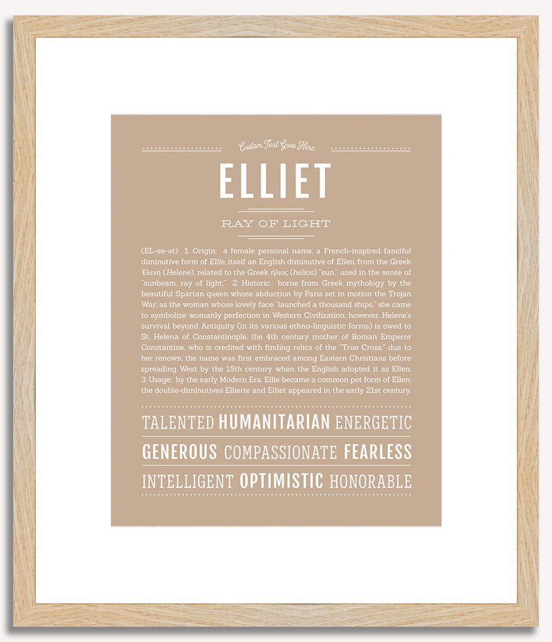 Elliet | Name Art Print