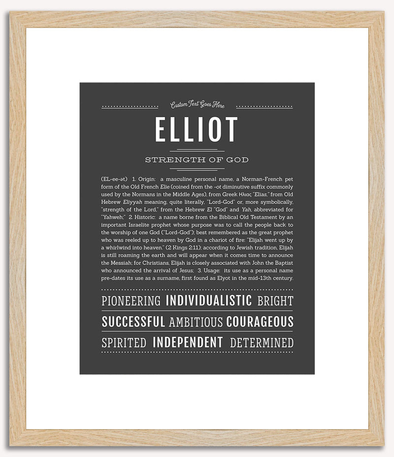 Elliot (female) | Name Art Print