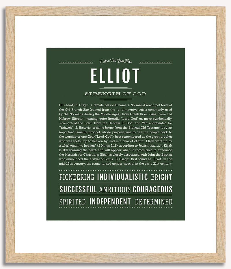 Elliot (female) | Name Art Print