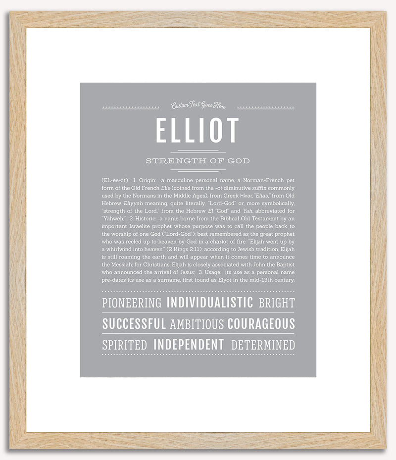 Elliot (male) | Name Art Print