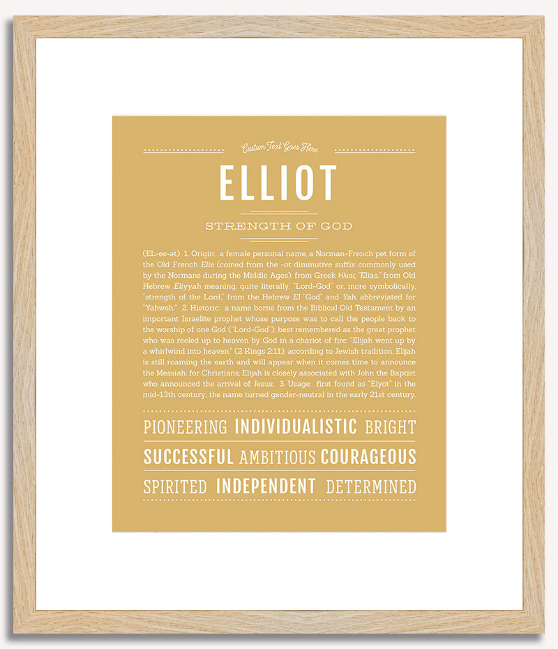 Elliot (female) | Name Art Print