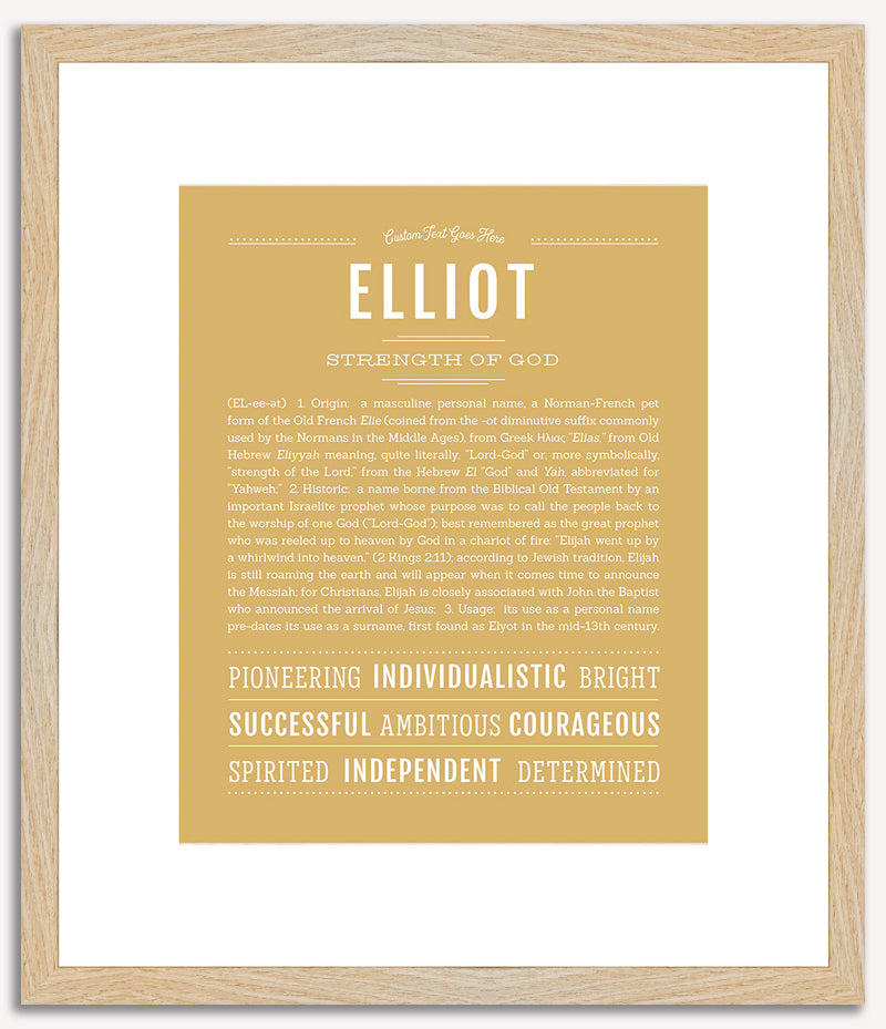 Elliot (male) | Name Art Print