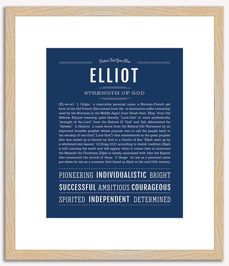 Elliot (male) | Name Art Print