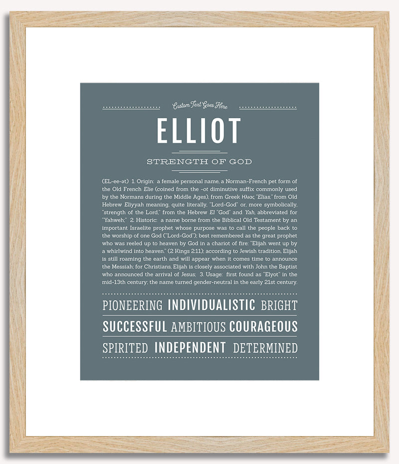 Elliot (female) | Name Art Print