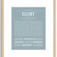 Elliot (female) | Name Art Print