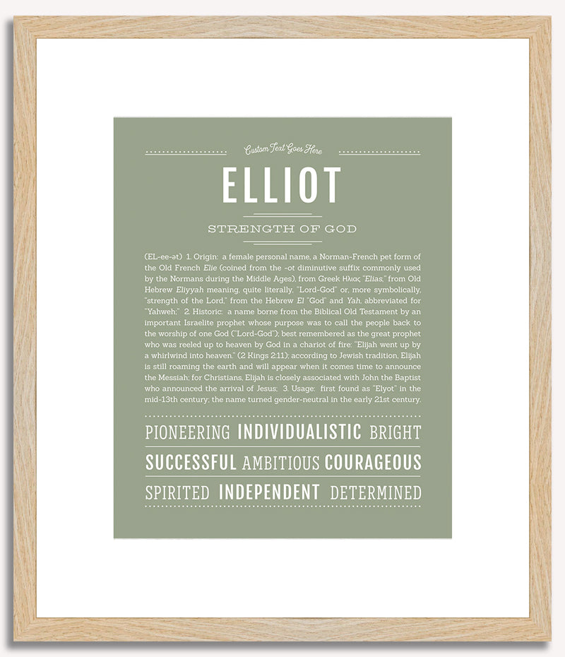 Elliot (female) | Name Art Print