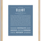 Elliot (female) | Name Art Print