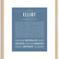 Elliot (male) | Name Art Print