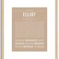 Elliot (female) | Name Art Print