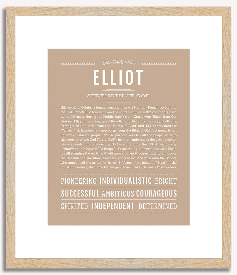 Elliot (female) | Name Art Print