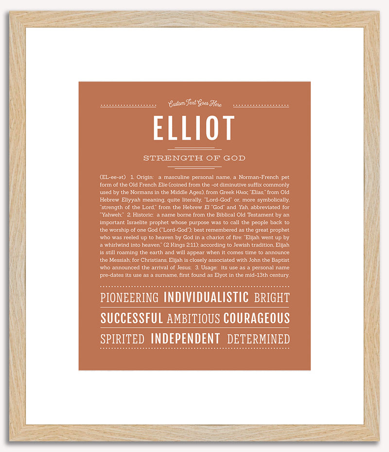 Elliot (male) | Name Art Print