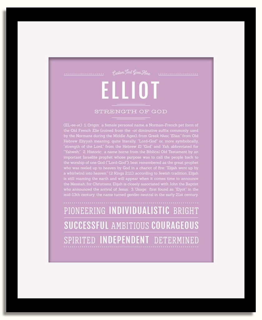 Frame Options | Lilac | Black Frame, Matted