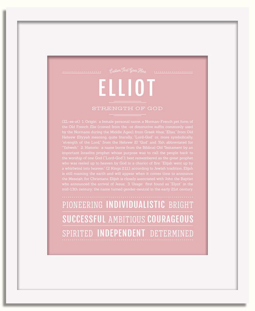 Frame Options | Dusty Rose | White Frame, Matted