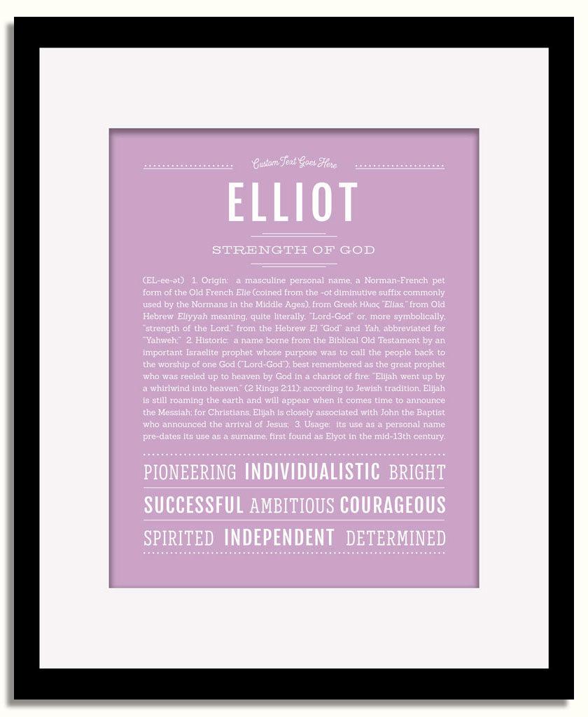 Frame Options | Lilac | Black Frame, Matted