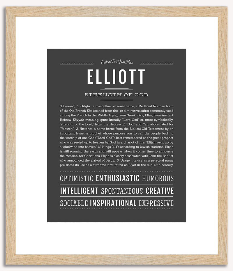 Elliott (male) | Name Art Print