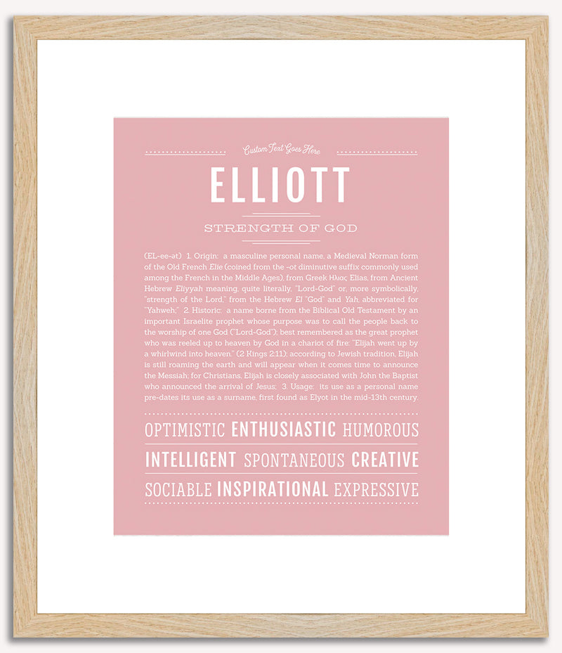 Elliott (male) | Name Art Print