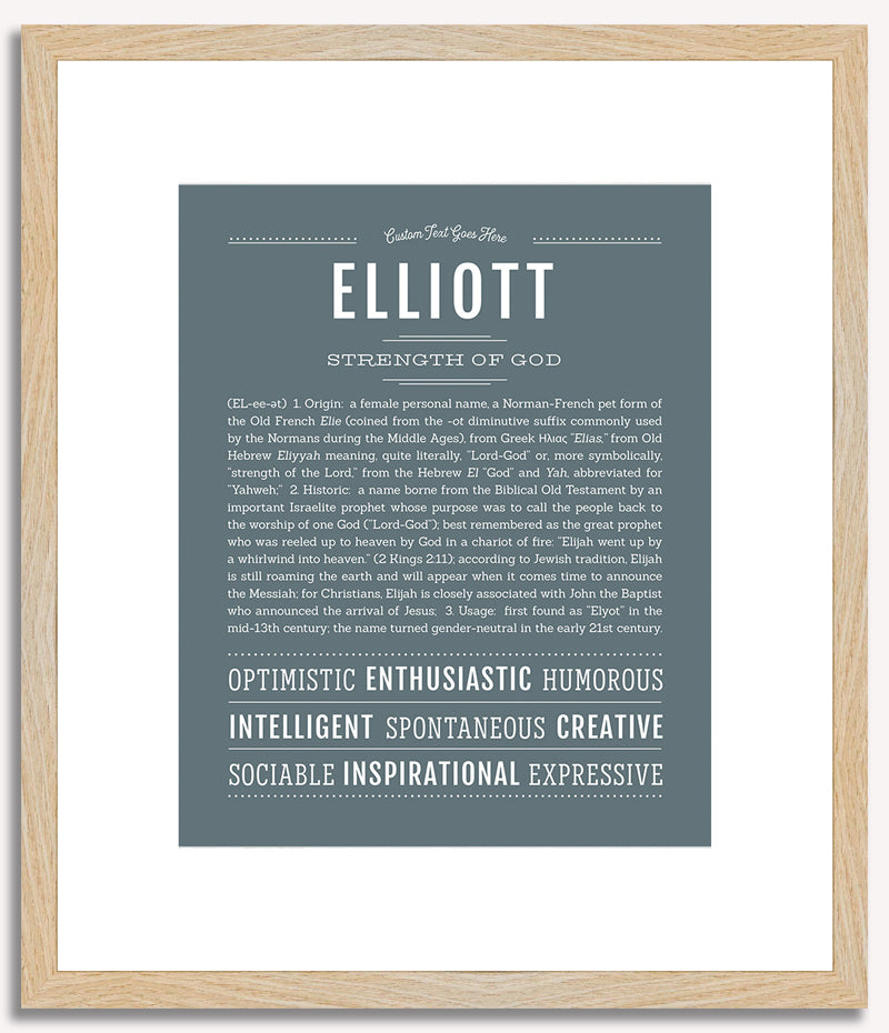 Elliott (female) | Name Art Print